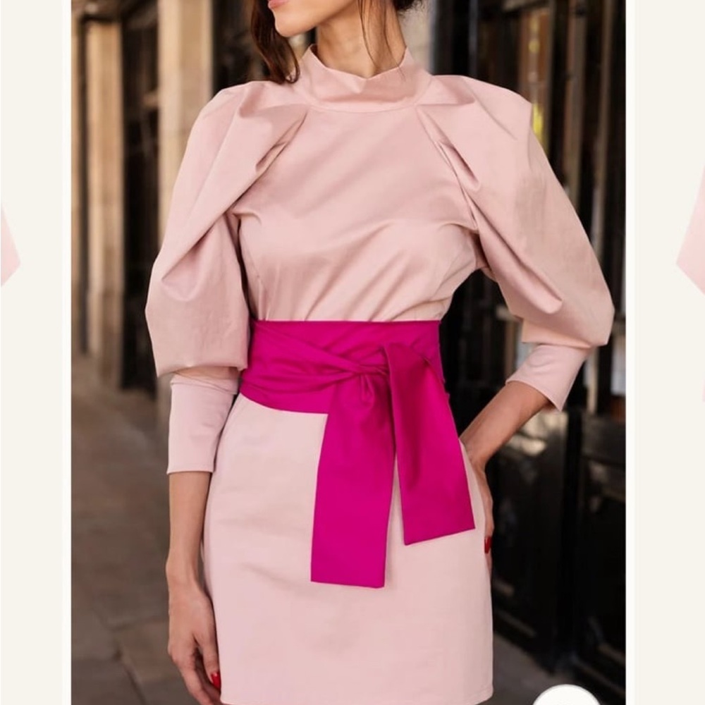 Monica‎ Nera Elegant Pink Dress